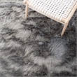 Safavieh Faux Sheep Skin 2' X 3' Power Loomed Acrylic Rug in Gray
