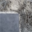 Safavieh Faux Sheep Skin 2' X 3' Power Loomed Acrylic Rug in Gray