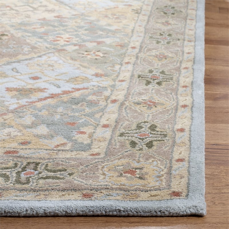 Safavieh Heritage 9' X 12' Hand Tufted Wool Rug in Beige and Beige