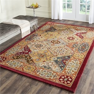 Safavieh Heritage 4' Square Hand Tufted Wool Pile Rug