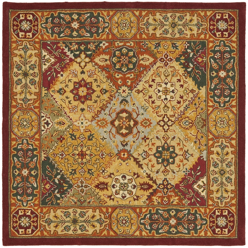 Safavieh Heritage 4' Square Hand Tufted Wool Pile Rug