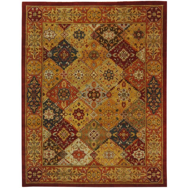 Safavieh Heritage 4' Square Hand Tufted Wool Pile Rug
