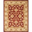 Safavieh Heritage 4' Square Hand Tufted Wool Rug in Red and Ivory