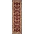 Safavieh Heritage 4' Square Hand Tufted Wool Rug in Red and Ivory