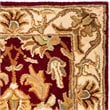 Safavieh Heritage 4' Square Hand Tufted Wool Rug in Red and Ivory