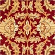 Safavieh Heritage 4' Square Hand Tufted Wool Rug in Red and Ivory