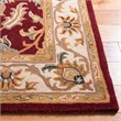 Safavieh Heritage 9' X 12' Hand Tufted Wool Pile Rug in Red and Ivory
