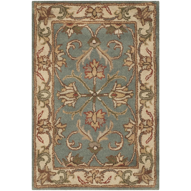 Safavieh Heritage 11' X 17' Hand Tufted Wool Rug in Blue and Beige