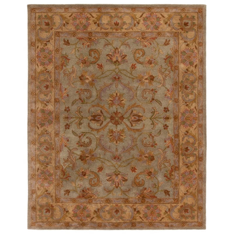 Safavieh Heritage 12' X 18' Hand Tufted Wool Rug in Blue and Beige