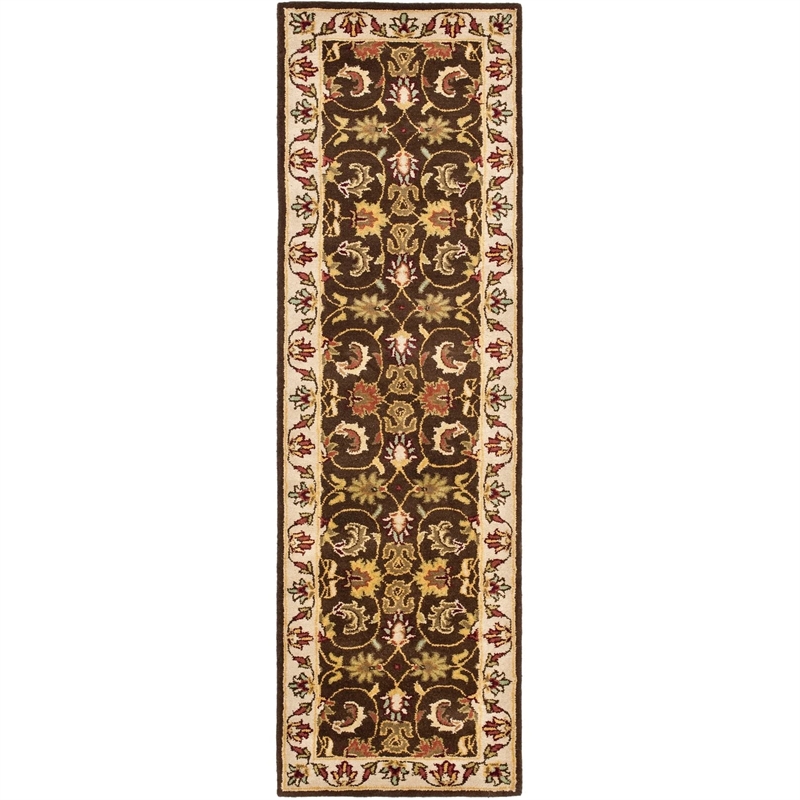Safavieh Heritage 9' X 12' Hand Tufted Wool Rug in Brown and Beige