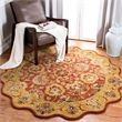Safavieh Heritage 9' X 12' Hand Tufted Wool Rug in Red and Natural