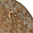 Safavieh Heritage 6' Round Hand Tufted Wool Rug in Beige and Blue