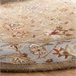 Safavieh Heritage 6' Round Hand Tufted Wool Rug in Beige and Blue