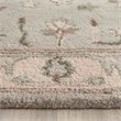 Safavieh Heritage 6' Round Hand Tufted Wool Rug in Beige and Gray