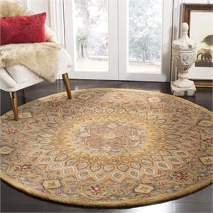 Safavieh Heritage 10' Round Hand Tufted Wool Rug