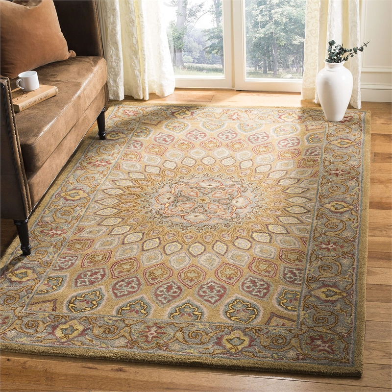 Safavieh Heritage 10' Square Hand Tufted Wool Rug