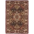 Safavieh Heritage 4' X 6' Hand Tufted Wool Pile Rug in Rust and Ivory