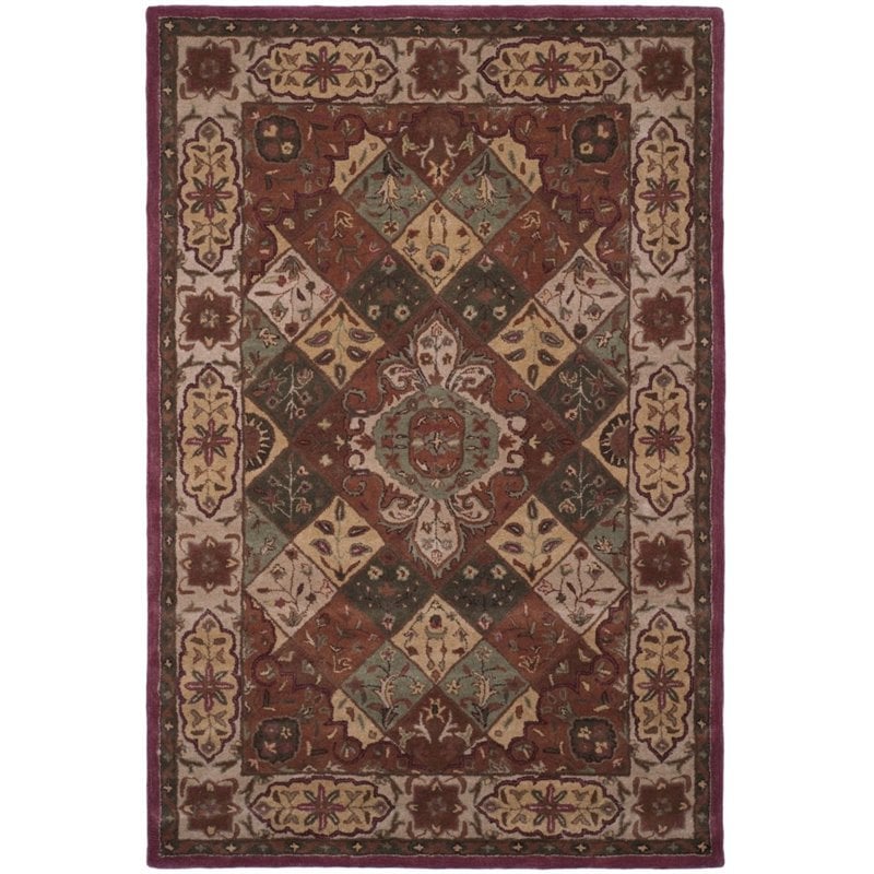 Safavieh Heritage 6' Square Hand Tufted Wool Rug