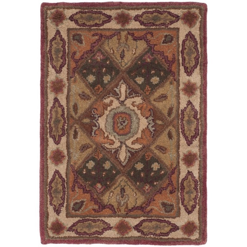 Safavieh Heritage 6' Square Hand Tufted Wool Rug