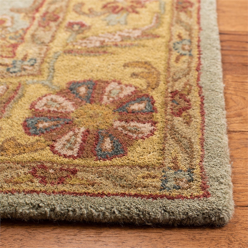 Safavieh Heritage 6' Square Hand Tufted Wool Rug