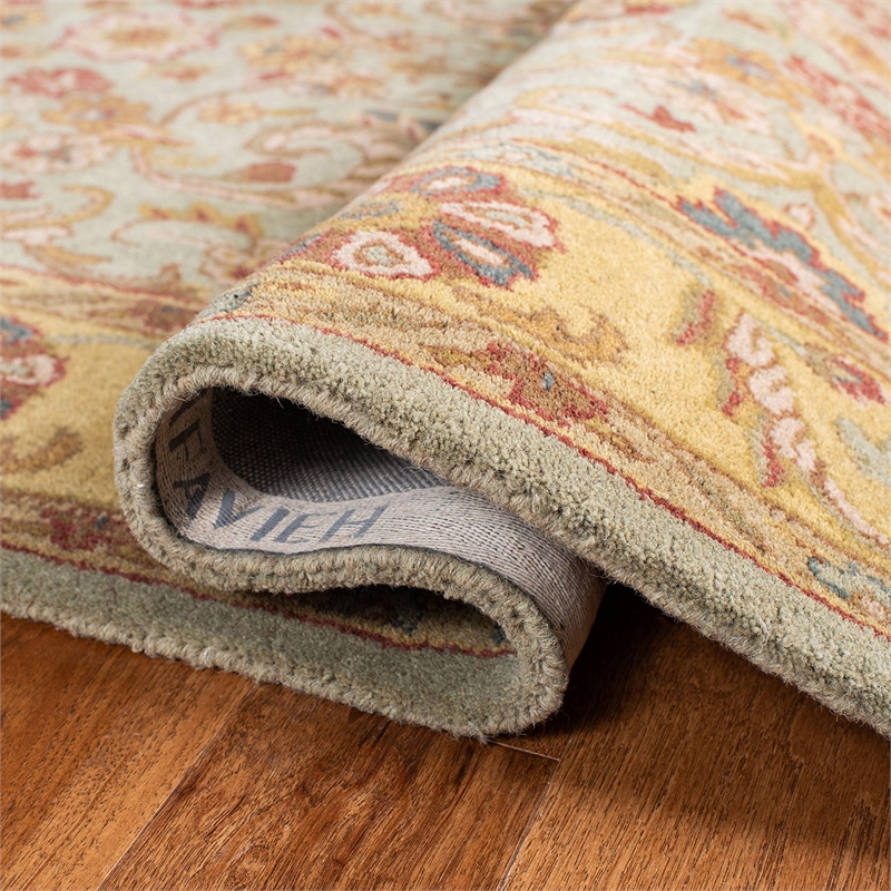 Safavieh Heritage 6' Square Hand Tufted Wool Rug