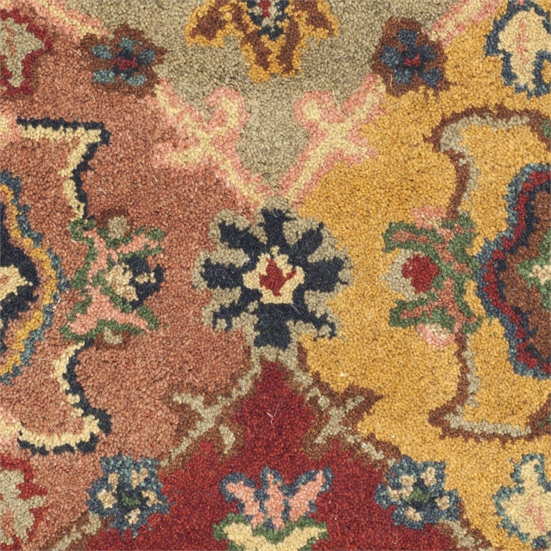 Safavieh Heritage 8' X 10' Hand Tufted Wool Pile Rug in Red
