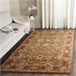 Safavieh Heritage 4' Square Hand Tufted Wool Rug in Moss and Rust