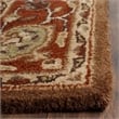 Safavieh Heritage 4' Square Hand Tufted Wool Rug in Moss and Rust