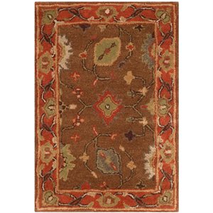 Safavieh Heritage 4'6&quot X 6'6&quot Oval Hand Tufted Wool Rug