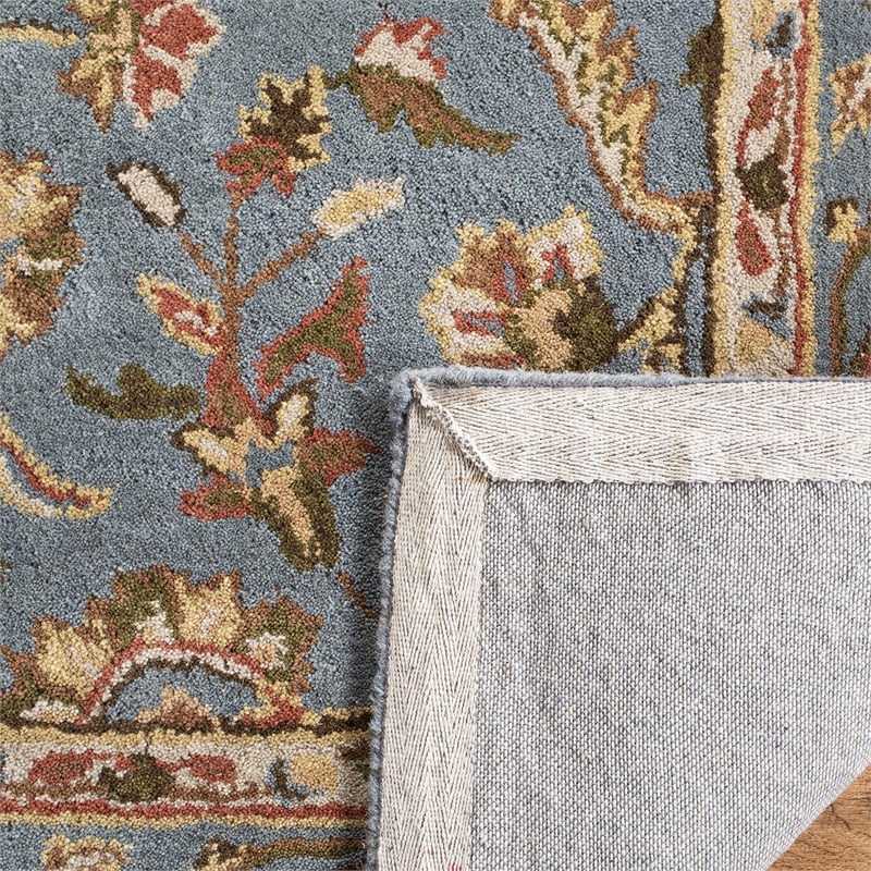 Safavieh Heritage 11' X 17' Hand Tufted Wool Pile Rug in Blue and Blue