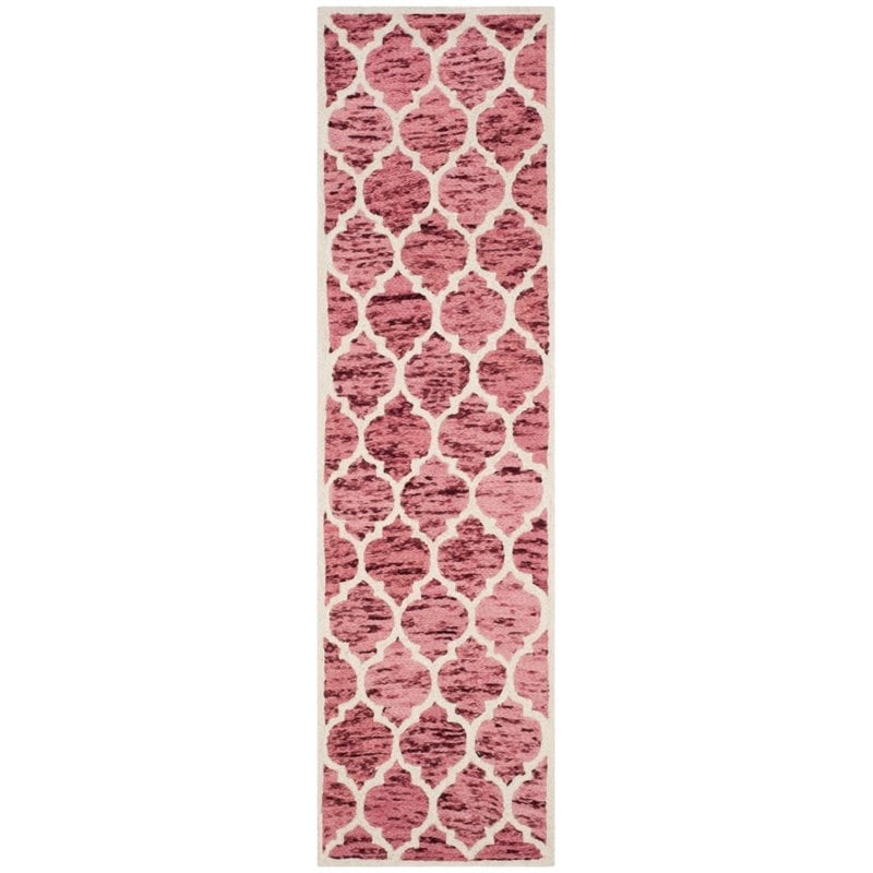 Safavieh Himalaya 5' X 8' Hand Loomed Wool Pile Rug in Red and Ivory