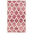 Safavieh Himalaya 5' X 8' Hand Loomed Wool Pile Rug in Red and Ivory