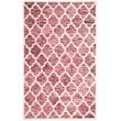 Safavieh Himalaya 5' X 8' Hand Loomed Wool Pile Rug in Red and Ivory