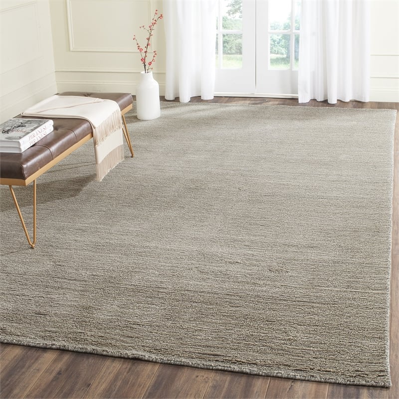 Safavieh Himalaya 10' X 14' Hand Loomed Wool Pile Rug in Gray