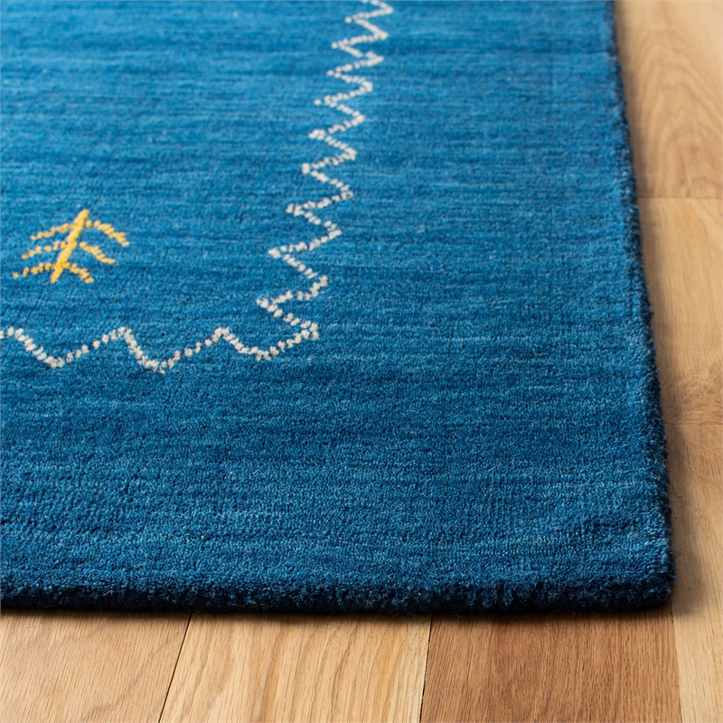 Safavieh Himalaya 11' X 15' Hand Loomed Wool Pile Rug in Blue