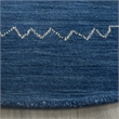 Safavieh Himalaya 8' Round Hand Loomed Wool Pile Rug in Blue