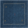 Safavieh Himalaya 8' Square Hand Loomed Wool Pile Rug in Blue
