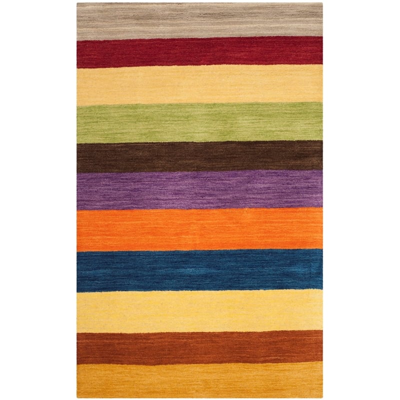 Safavieh Himalaya 3' X 5' Hand Loomed Wool Pile Rug in Yellow