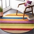 Safavieh Himalaya 6' Round Hand Loomed Wool Pile Rug in Yellow