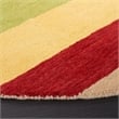 Safavieh Himalaya 6' Round Hand Loomed Wool Pile Rug in Yellow