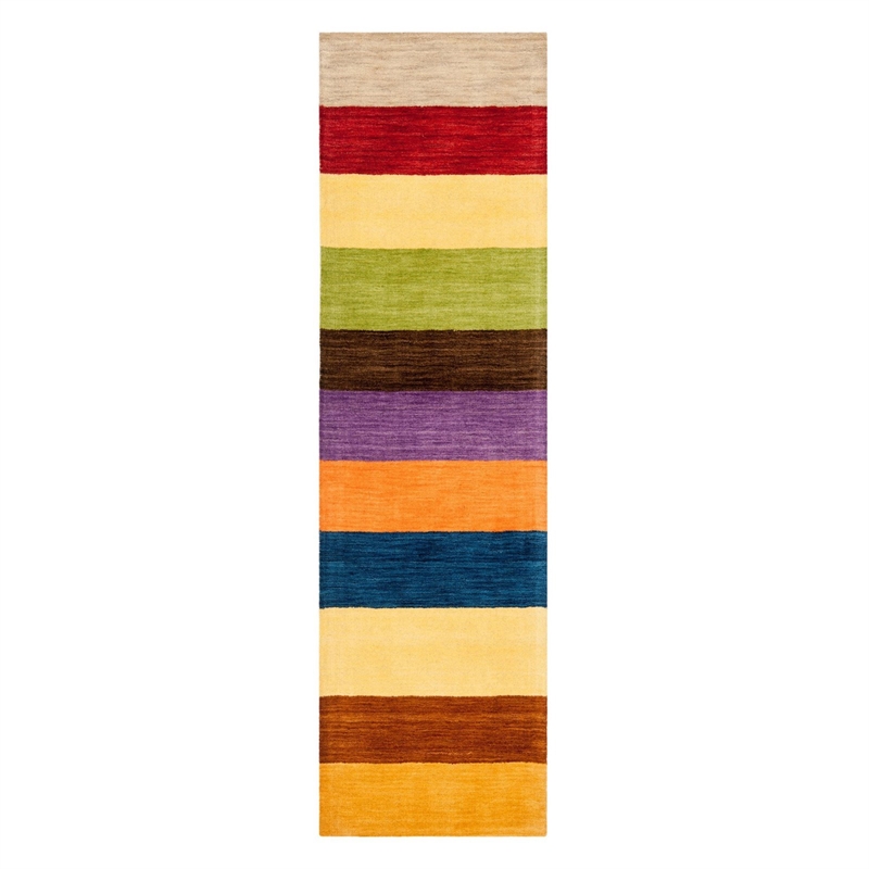 Safavieh Himalaya 6' Square Hand Loomed Wool Pile Rug in Yellow