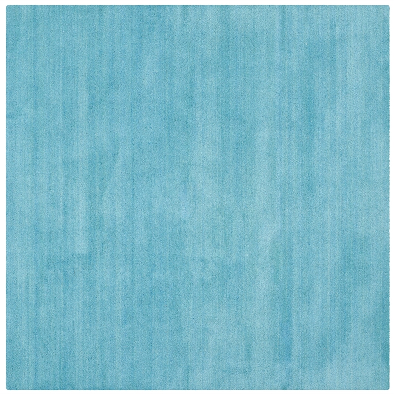 Safavieh Himalaya 4' Square Hand Loomed Wool Rug in Turquoise