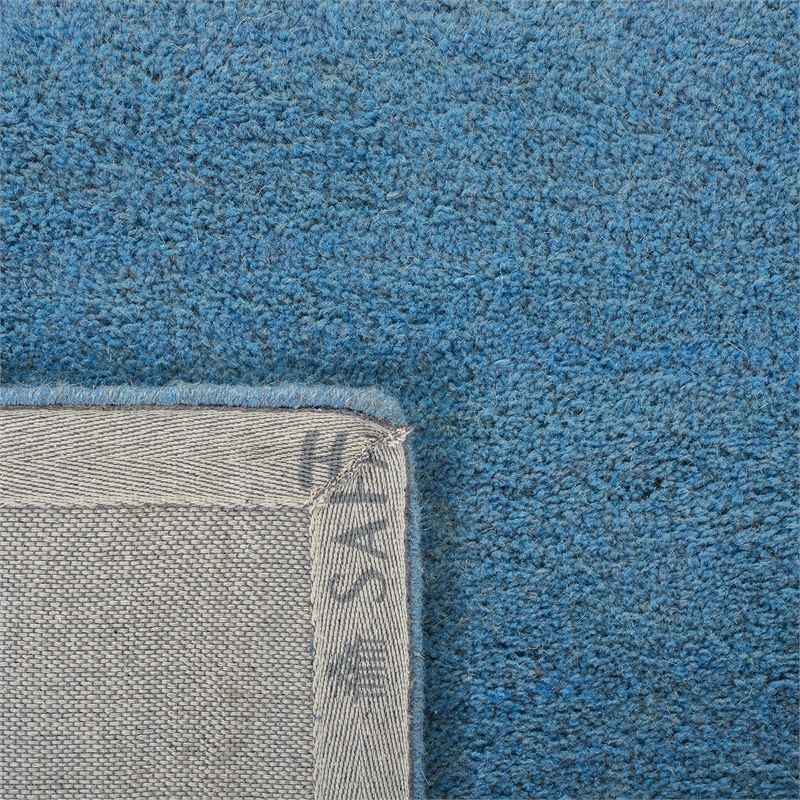 Safavieh Himalaya 4' Square Hand Loomed Wool Pile Rug in Blue