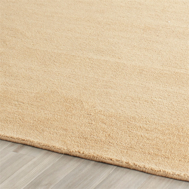 Safavieh Himalaya 8' Square Hand Loomed Wool Pile Rug in Beige