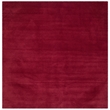 Safavieh Himalaya 4' Square Hand Loomed Wool Pile Rug in Red