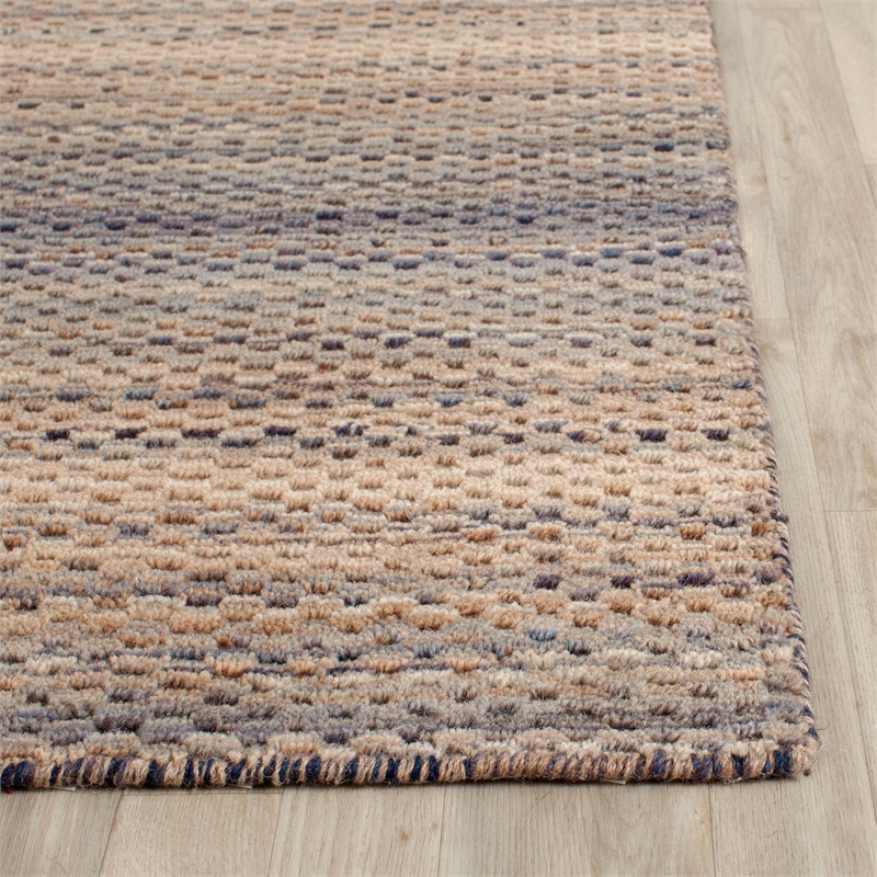 Safavieh Himalaya 6' Square Hand Loomed Wool Pile Rug in Gray