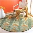 Safavieh Ikat 2' X 3' Hand Tufted Wool Pile Rug in Olive and Gold
