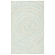 Safavieh Ikat 6' X 9' Hand Tufted Wool Pile Rug in Ivory and Blue
