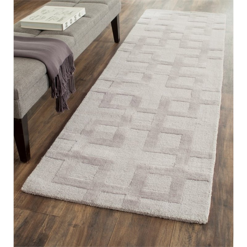 Safavieh Impressions 5' X 8' Hand Loomed Wool Rug in Gray