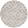 Safavieh Impressions 5' Round Hand Loomed Wool Rug in Gray